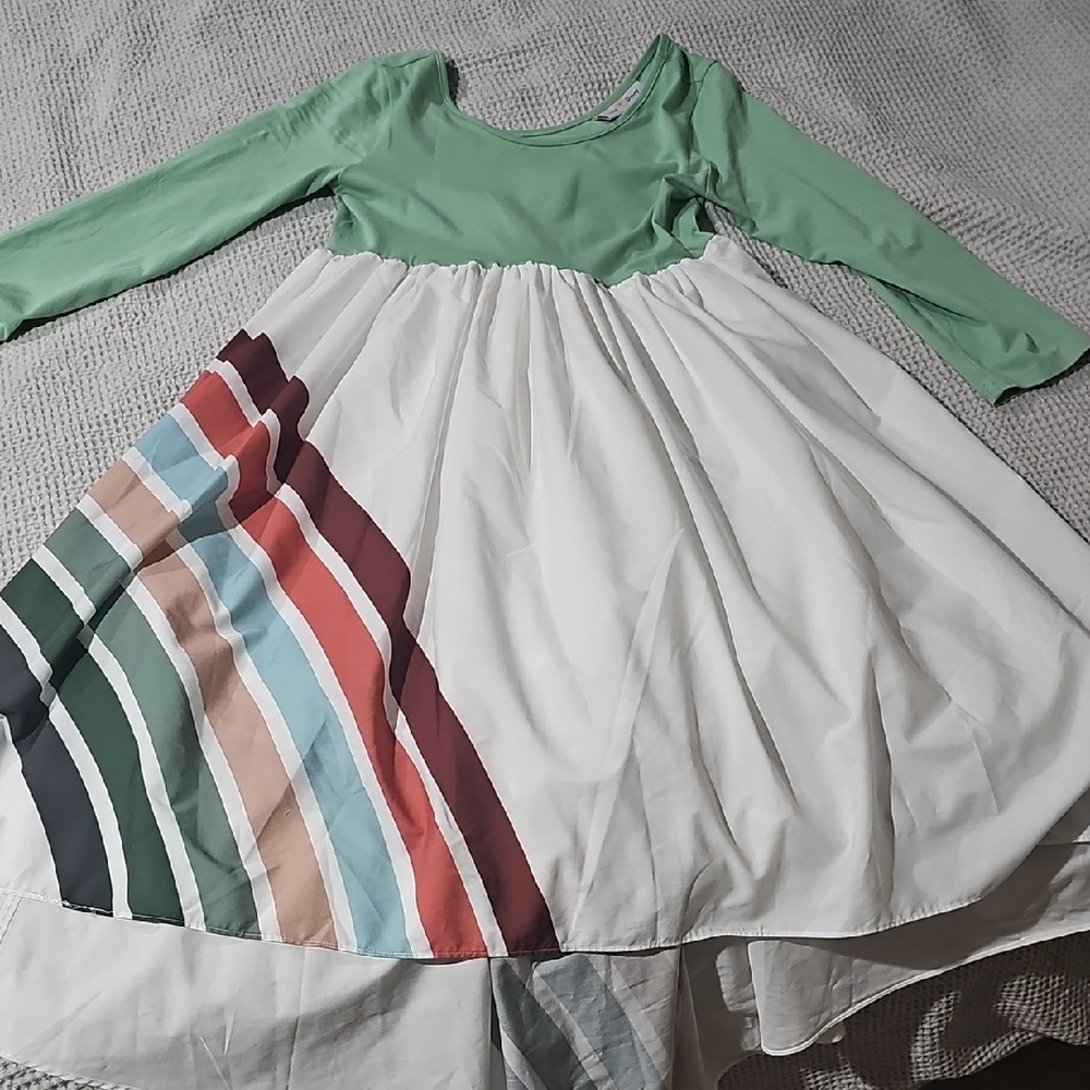 Rainbow Skirt Twirl Dress